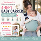 👶50% OFF NOW! 4‑In‑1 Lightweight Baby Carrier, Breathable Ergonomic Infant Sling, Hands‑Free Adjustable Baby Wrap for 0‑36 Months, Front & Back Carry for Newborn & Toddler