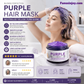 💜 LIMITED-TIME 50% OFF! ✨Moisturizing Purple Hair Mask with Long-Lasting Scent, Anti-Brass Deep Conditioning Mask for Blonde Bleached Hair