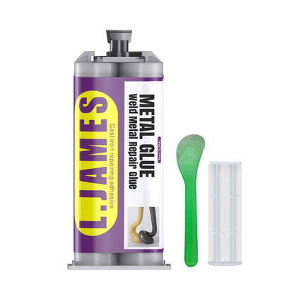 🔧 LIMITED-TIME 50% OFF! Metal Weld Repair Glue, Heavy-Duty Cast Iron Waterproof Crack Filling Adhesive