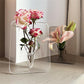 🖼️✨FLASH SALE - ￡9.97!!👍🌹Photo Frame Shaped Clear Acrylic Vase – Wall Mountable & Tabletop Dual Use, Space-Saving Minimalist Flower Vase for Fresh & Dried Blooms, Elegant Home Office Decor