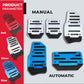 ⚡50% OFF NOW! Car Anti-Skid Foot Pedal Cover, Non-Slip Aluminum Alloy Pedal Pads, Easy Install for Safe Driving