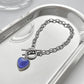💜50% OFF NOW! Color Changing Mood Bracelet‑Heart Shaped Temperature Sensing Bracelet, Toggle Clasp Chain Bangle, Trendy Y2K Jewelry Gift for Women & Teens