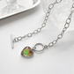 💜50% OFF NOW! Color Changing Mood Bracelet‑Heart Shaped Temperature Sensing Bracelet, Toggle Clasp Chain Bangle, Trendy Y2K Jewelry Gift for Women & Teens