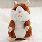 🐹🎁50% OFF NOW! Talking Hamster Plush Toy – Repeats What You Say, Auto Head Shaking Interactive Stuffed Animal, Hilarious Educational Toy for Kids & Party Fun