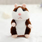🐹🎁50% OFF NOW! Talking Hamster Plush Toy – Repeats What You Say, Auto Head Shaking Interactive Stuffed Animal, Hilarious Educational Toy for Kids & Party Fun