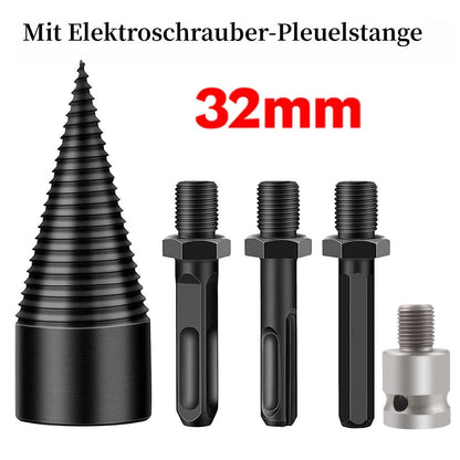 ✨50% OFF NOW! Firewood Drill Bit Set – Heavy Duty Screw Cone Log Splitter Drill Bit for Fast Wood Splitting