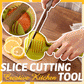 🍋50% OFF NOW! Creative Kitchen Slice Cutting Tool, Food‑Grade Aluminum Alloy Hand‑Held Slicer, Quick Slicing Holder for Lemon, Tomato, Onion & Soft Fruits Vegetables