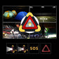 🚗50% OFF NOW! 2026 New 3‑IN‑1 Solar Emergency Triangle Warning Light, Rechargeable Roadside Hazard Warning Beacon, Multi‑Mode LED Car Breakdown Safety Warning Lamp for Night Road Emergency