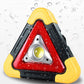 🚗50% OFF NOW! 2026 New 3‑IN‑1 Solar Emergency Triangle Warning Light, Rechargeable Roadside Hazard Warning Beacon, Multi‑Mode LED Car Breakdown Safety Warning Lamp for Night Road Emergency
