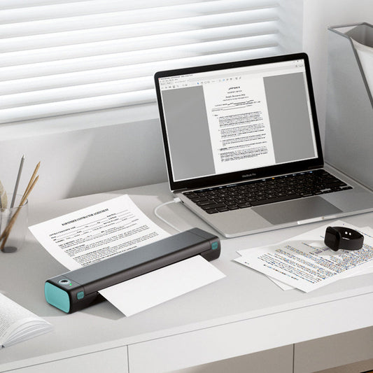 🖨️50% OFF NOW! D810 Portable Bluetooth Thermal Printer – Wireless Inkless Mobile Document Printer, Compact Travel Thermal Printer for Home, Office, Business & On‑the‑Go Printing