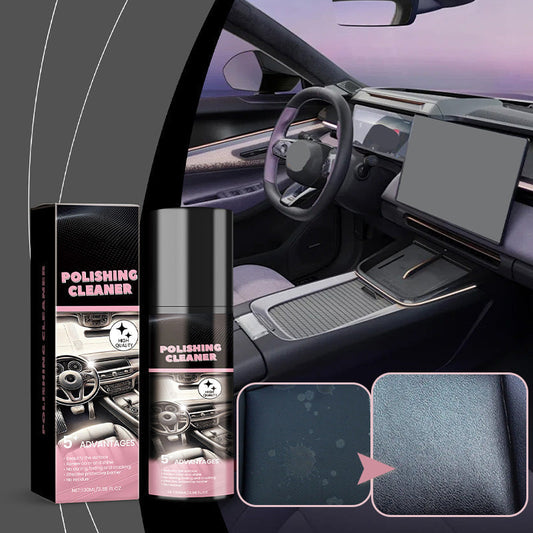 🚗50% OFF NOW! Car Interior Polishing Cleaner Spray‑Multi‑Purpose Dashboard Leather Seat Restorer, Dust & Stain Remover for Auto Interior Surfaces