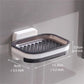 🧼50% OFF NOW! Double Layer Soap Dish with Draining Tray – Wall Mounted Self Draining Soap Holder, No Drilling Waterproof Soap Storage Box for Bathroom Shower Sink