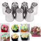 🍰50% OFF NOW! Flower Frosting Tips Nozzles Set‑Russian Piping Tips Kit, Cake Decorating Icing Nozzles for DIY Buttercream Tulip & Rose Flower Cake Decoration