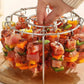 🥩 Last Day Special Price £9.99 ! 🍢Air Fryer Vertical Kebab Grill Rack, 360° Rotating Skewer Stand with Free Heat Resistant Anti-Scald Gloves