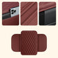 🚗50% OFF NOW! Universal Faux Leather Car Armrest Box Booster Cushion – Quilted Armrest Pad with Storage Pocket, Comfort Heightening Armrest Cover for Most Vehicles