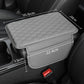 🚗50% OFF NOW! Universal Faux Leather Car Armrest Box Booster Cushion – Quilted Armrest Pad with Storage Pocket, Comfort Heightening Armrest Cover for Most Vehicles