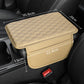 🚗50% OFF NOW! Universal Faux Leather Car Armrest Box Booster Cushion – Quilted Armrest Pad with Storage Pocket, Comfort Heightening Armrest Cover for Most Vehicles