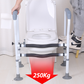 🚽50% OFF NOW! Toilet Safety Rails for Seniors‑ Height Adjustable Bathroom Toilet Assist Frame, Anti‑Slip Support Grab Bar with Paper Holder, Stability Handrail for Elderly, Disabled & Pregnant People