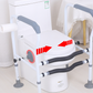 🚽50% OFF NOW! Toilet Safety Rails for Seniors‑ Height Adjustable Bathroom Toilet Assist Frame, Anti‑Slip Support Grab Bar with Paper Holder, Stability Handrail for Elderly, Disabled & Pregnant People