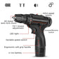 ⚡50% OFF NOW! Electric Cordless Drill with Battery & Charger, Portable Rechargeable Power Drill Driver, Adjustable Torque for Home DIY, Wood & Metal Drilling and Screw‑Driving Tasks