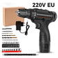 ⚡50% OFF NOW! Electric Cordless Drill with Battery & Charger, Portable Rechargeable Power Drill Driver, Adjustable Torque for Home DIY, Wood & Metal Drilling and Screw‑Driving Tasks