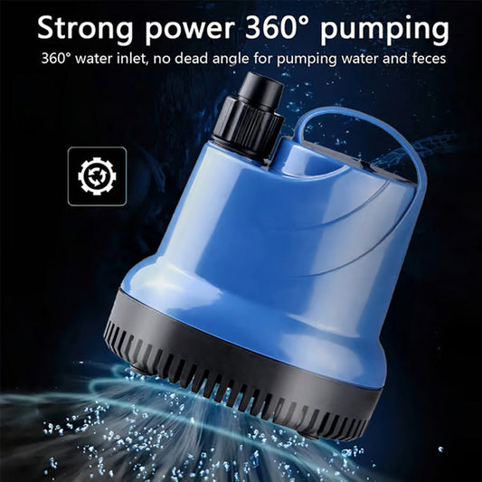 🐟50% OFF NOW! Bottom‑Suction Submersible Aquarium Water Pump, 360° No‑Dead‑Angle Inlet Fish Tank Filter Pump, Powerful Circulation Water Pump for Fish Tank, Pond and Water Feature