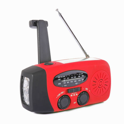 📻50% OFF NOW! Multifunctional Portable Solar Emergency Radio – Hand Crank NOAA Weather Radio with Flashlight, SOS Alarm & Phone Charger, Survival Gear for Camping, Storm & Power Outage