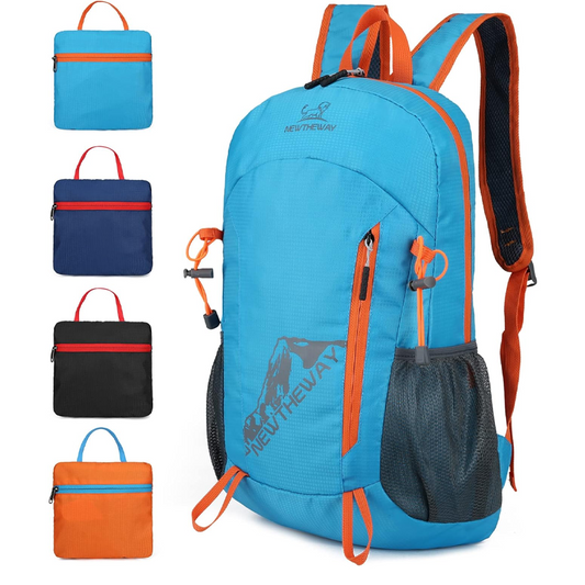 🎒50% OFF NOW! Foldable Waterproof Camping Backpack – Lightweight Packable Hiking Daypack, Water Resistant Fold Up Travel Backpack with Multi Pockets for Outdoor Sports Cycling Walking Vacation