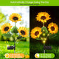 🌻 LIMITED-TIME 50% OFF! Sunflower Solar Garden Lights, Auto On/Off Long Lasting IP65 Waterproof LED Stake Lights for Patio Yard Pathway Decoration ✨