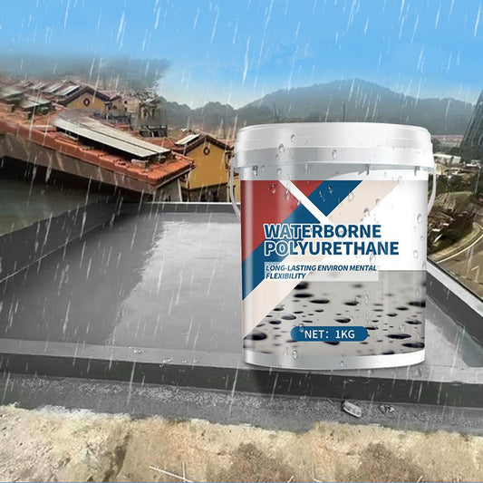 🏠50% OFF NOW! Waterborne Polyurethane Anti‑Leakage Roof Waterproof Sealant – Flexible Liquid Leak Repair Coating, For Roof, Balcony, Basement, Crack Surface Leakage Fix