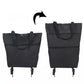 🛒50% OFF LIMITED TIME! ✨2-in-1 Foldable Wheeled Shopping Bag, 23L Large Capacity Portable Grocery Tote Cart with Retractable Smooth Rolling Wheels
