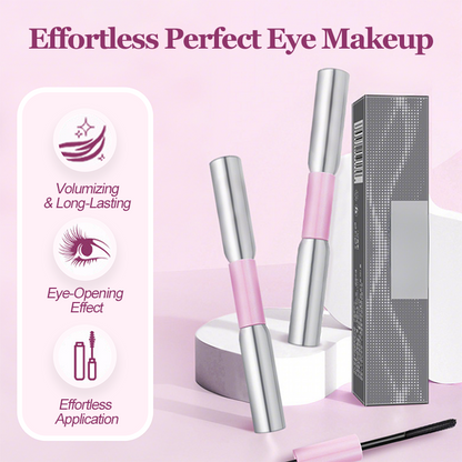 💄50% OFF NOW! Double-Ended Waterproof Mascara – 2-in-1 Lash Mascara for Volume, Length & Natural Curl, Smudge-Proof Lash Definer FB Short Video Ad Copy