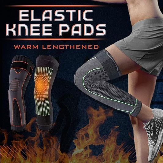 🦵50% OFF NOW! Lengthened Elastic Warm Knee Pads‑Adjustable Compression Knee Support Sleeves, Thermal Knee Brace for Sports, Running & Joint Warm Relief