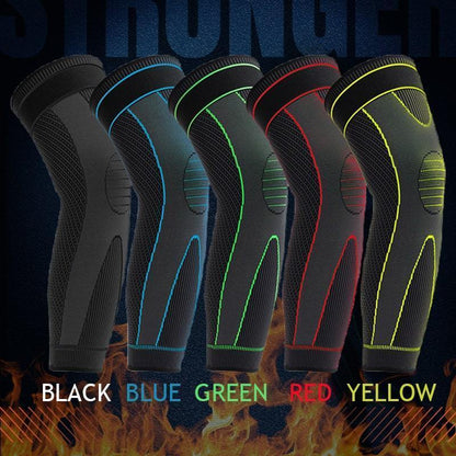 🦵50% OFF NOW! Lengthened Elastic Warm Knee Pads‑Adjustable Compression Knee Support Sleeves, Thermal Knee Brace for Sports, Running & Joint Warm Relief