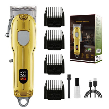 ✂️50% OFF NOW! Rechargeable Electric Hair Clipper – 7200 RPM Barber Trimmer with Smart LCD Display, 5H Long Battery Life, Quiet Powerful Hair Cutting Machine for Home & Salon