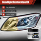 🚗50% OFF LIMITED TIME! Car Headlight Restoration Cream Kit, Fast Polishing Cleaner for Yellowed Foggy Oxidized Headlights, Restore Clear Shiny Headlamp, Boost Night Driving Brightness