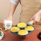 🍳50% OFF NOW! 4-Hole Non-Stick Egg Frying Pan – Multi-Cavity Breakfast Omelette Pancake Maker for Home Kitchen