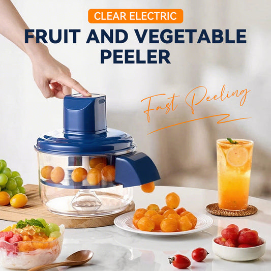 🥔 Last Day Promotion 50% OFF🔥Transparent Electric Fruit and Vegetable Peeler, Automatic Quick Peeling Machine for Potato Apple Veggies & Fruits