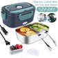 🍱50% OFF NOW! Electric Heated Lunch Box‑ 1.5L PTC Fast Heating Stainless‑Steel Food Container, Dual‑Voltage Leak‑Proof Portable Food Warmer for Home & Car Use