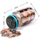 💰50% OFF NOW! Digital Counting Money Jar, Auto Coin‑Counting Piggy Bank with LCD Display & Target Setting, Transparent Electronic Coin Savings Jar for Kids & Adults