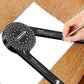 📏50% OFF NOW! Precision Aluminum Protractor‑Miter Saw Angle Finder Gauge, 360 Degree Angle Measuring Tool, Anodized Aluminum Protractor for Woodworking, Carpentry & DIY Cutting Projects