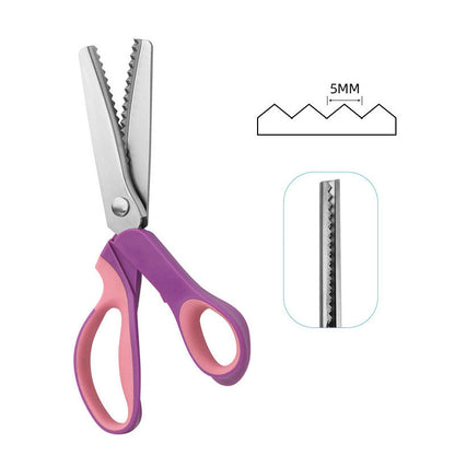 ✂️50% OFF NOW! Multipurpose Pinking Shears Serrated Scissors, Sharp Stainless Steel Zig‑Zag Fabric Scissors, Anti‑Fray Scallop Edge Cutting Tool for Sewing, Quilting & DIY Craft Projects