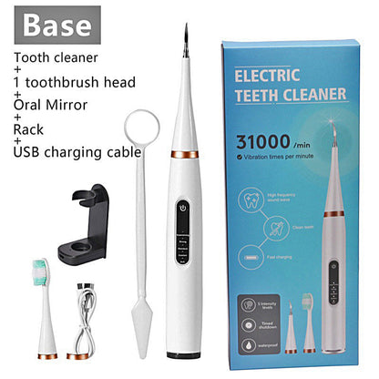 🔥50% OFF NOW!🦷 Electric Ultrasonic Dental Scaler for Tartar and Plaque Removal, Rechargeable Teeth Cleaning Kit for Home Oral Care