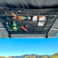 🚤50% OFF NOW! Overhead Mesh Gear Storage Net, Adjustable Car Roof Storage Bag, Multi‑Pocket Ceiling Mesh Organizer for SUV, Van, 4x4, Boat & Rooftop Tent, Holds Fishing Gear & Outdoor Supplies