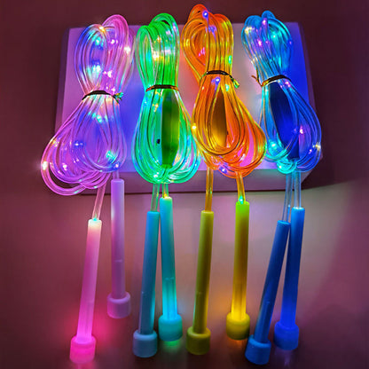 ✨50% OFF NOW! LED Light-Up Jump Rope for Kids – Lightweight Luminous Skipping Rope, Color Flashing Jump Rope for Kids Exercise, Outdoor Play & Fitness Game