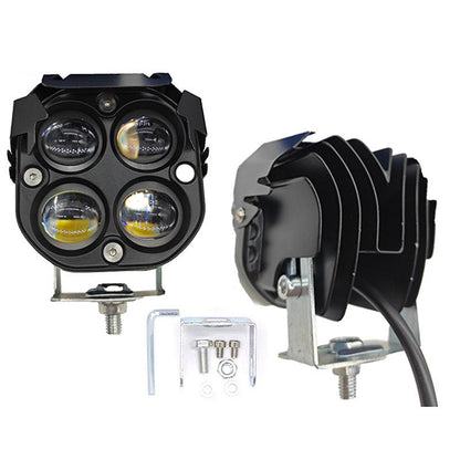 4-LED High-Brightness Motorcycle Spotlight