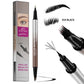 💕50% OFF NOW! 2-in-1 4D Hair-Like Liquid Brow Pen, Waterproof Double-Ended Eyebrow Pen for Natural Microblading Eyebrows