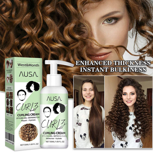 💇50% OFF NOW! Curl Defining & Hydrating Styling Cream‑ Moisturizing Curly Hair Styling Gel Cream, Boost Volume & Texture, Anti‑Frizz Curl Enhancer for Natural Wavy Curly Hair