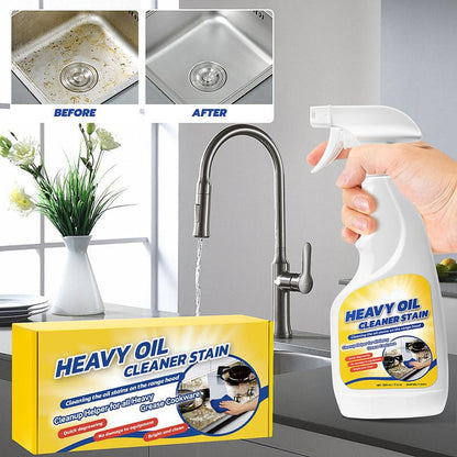 🧼50% OFF NOW! Heavy Duty Kitchen Degreaser Spray – Instant Heavy Oil Stain Cleaner, No Scrub Grease Remover for Range Hood, Stove, Sink & Cookware