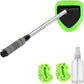 🚗50% OFF NOW! Extendable Windshield Cleaning Tool – 180° Rotating Head Car Window Cleaner with Non-Slip Grip & 4 Reusable Washable Microfiber Pads, Streak-Free Interior Glass Cleaning Kit
